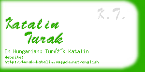 katalin turak business card